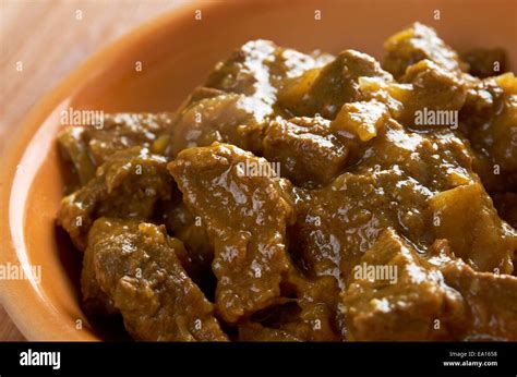 Beef Curry with Rice Stock Photo - Alamy