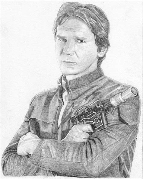 Drawing I Drew Han Solo Currently For Sale Movie Artwork Star