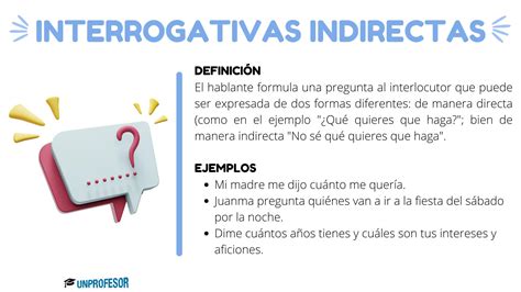 14 Ejemplos De Oraciones Interrogativas Indirectas