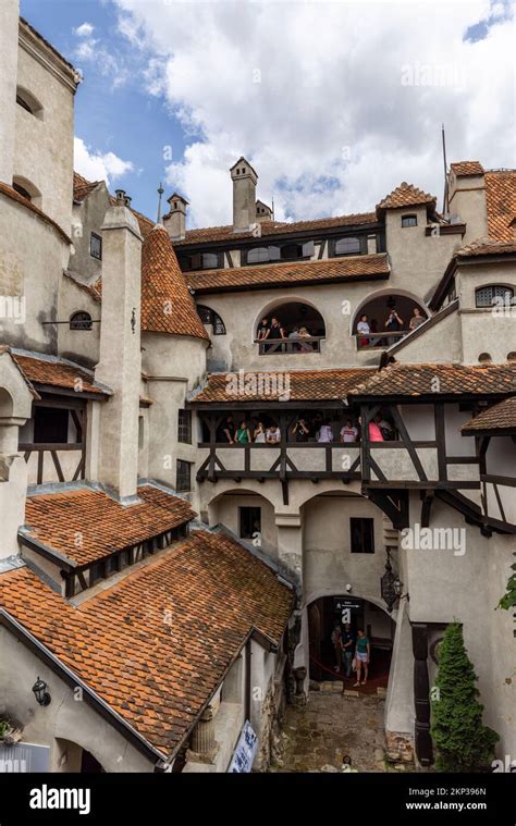 Bran Castle Known As Draculas Castle In Bran Village Transylvania