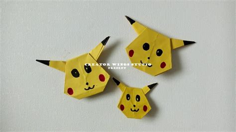 How To Origami Pikachu Como Mo Hacer Pikachu De Pepel พับพิกกะจู