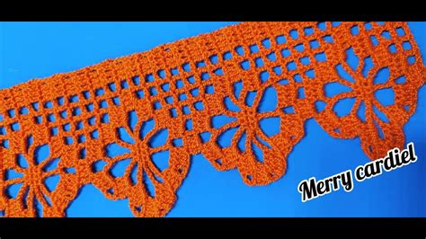 Como Tejer Puntilla O Borde A Crochet Youtube