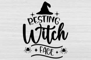 Resting Witch Face Svg Cut File Design Graphic By Design And Mockup