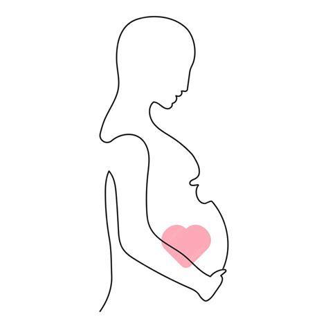 Premium Vector Pregnant Woman Holding Her Belly Waiting For A Baby