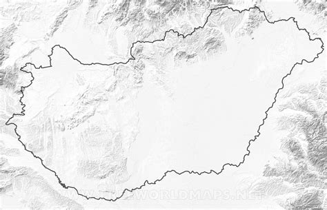 Hungary Physical Map