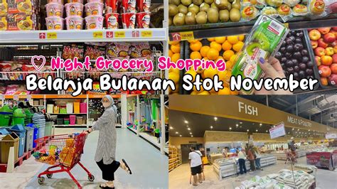 Daily Vlog Irt Belanja Bulanan Stok November Night Grocery