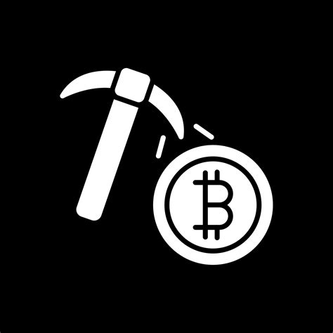 Bitcoin Mining Glyph Inverted Icon Design 43942614 Vector Art At Vecteezy