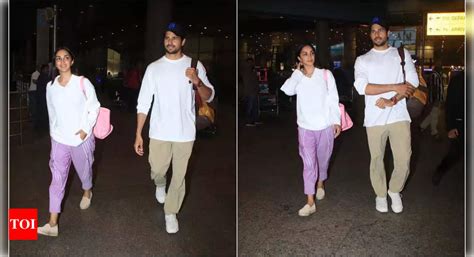 Sidharth Malhotra And Kiara Advani Return To Mumbai After Their