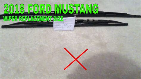 🚗 🚕 2018 Ford Mustang Wiper Blade Replacement Size 🔴 Youtube