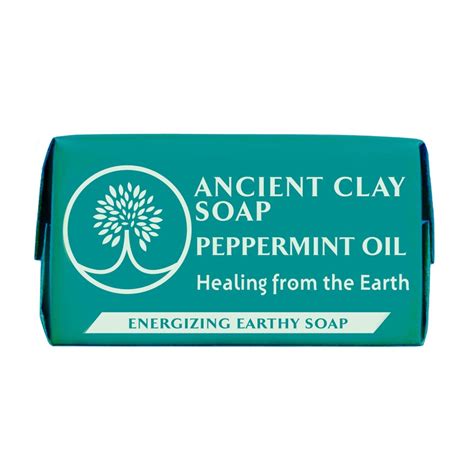 Ancient Clay Natural Soap Peppermint Oil 1 Oz Adama Minerals