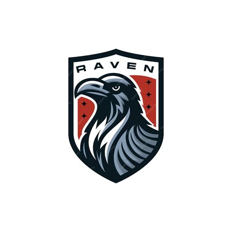Premium Vector | A powerful raven mascot logo