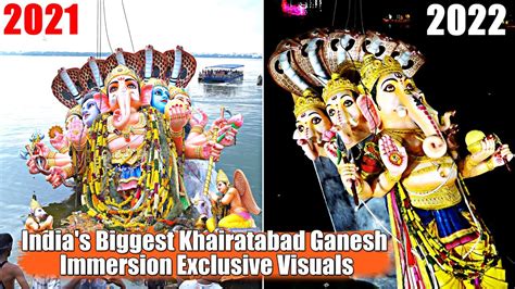 India S Biggest Khairatabad Ganesh Immersion Exclusive Visuals Ganesh