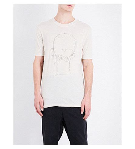 Damir Doma Head Print Cotton Jersey T Shirt