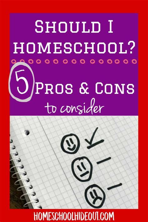 Top 5 Pros and Cons of Homeschooling - Homeschool Hideout