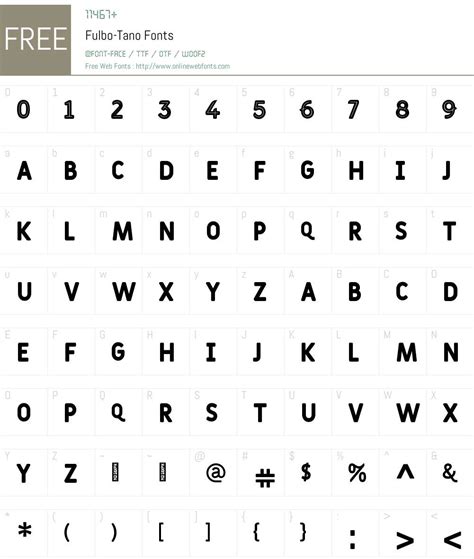fulbo tano  fonts   onlinewebfontscom