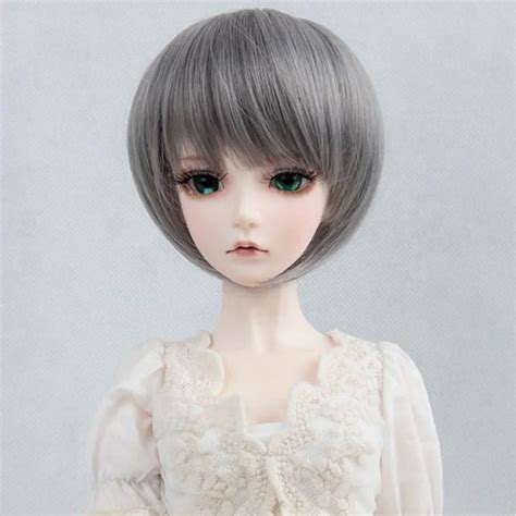 Fashion Sd Bjd Wig Short Gray Wigs For Dolls Dolls