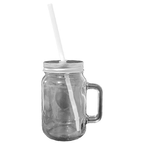 Caneca Mason Jar Jateada Tampa E Canudo P Sublima Ao