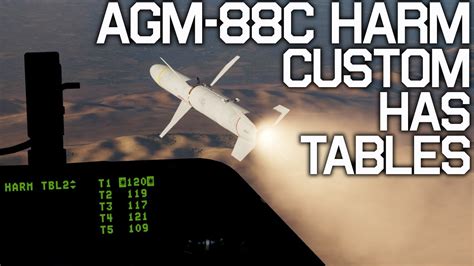 DCS F 16C Viper AGM 88C HARM Custom HAS Mode Tables Tutorial YouTube