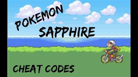 Pokemon Sapphire Gameshark Codes Youtube