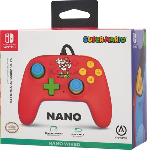 Powera Nano Wired Switch Controller Mario Medley Se tilbud og køb