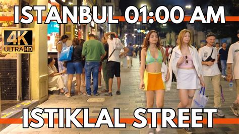 Istanbul Nightlife Istiklal Street In City Center K Walking Tour Youtube