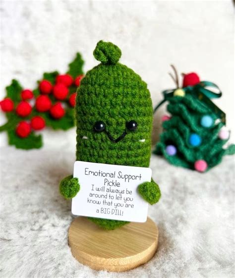 Cute Positive Emotional Support Pickle With Positive Affirmation