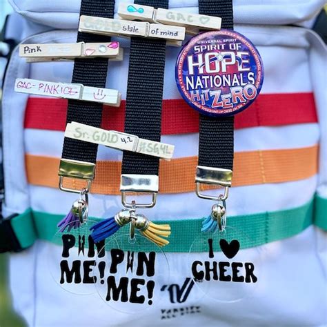 Cheerleading Spirit Pin Swag Strap Etsy