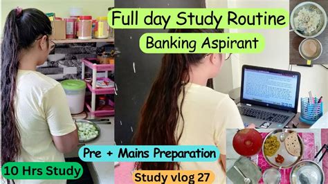 A Day In Life Of A Banking Aspirant Study Vlog 27 Studyvlog