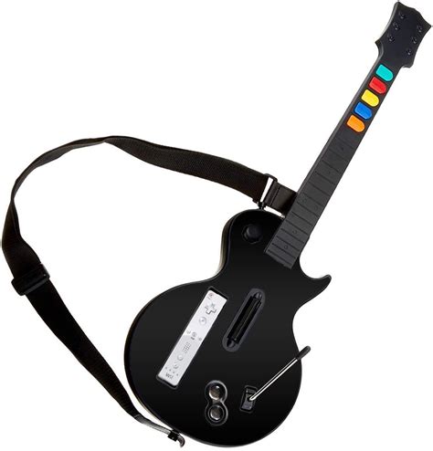 DOYO Guitar Hero Wii Gitarren Kabellose Schwarz für Guitar Hero und