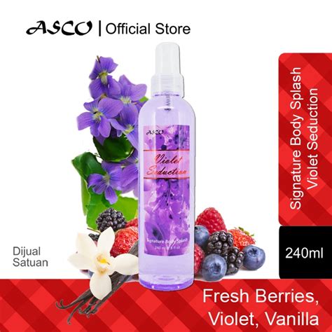 Jual Asco Signature Body Splash Violet Seduction Perfume Fragrance