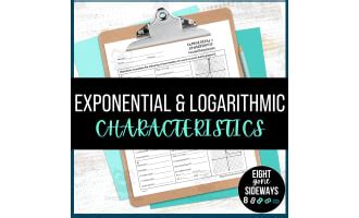 Cube Root Function Characteristics Worksheet By Teach Simple