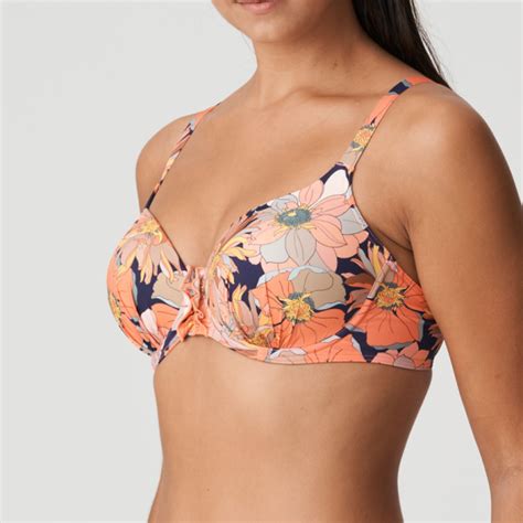 Primadonna Swim Melanesia Vorgeformtes Bikini Oberteil Coral Flower