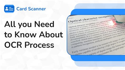 What Is Optical Character Recognition Ocr Process