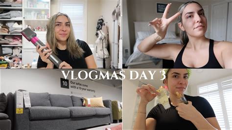 Vlogmas Everything Shower Dyson Air Wrap Blowout Trip To Ikea