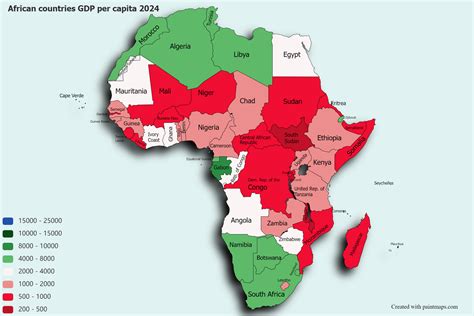 African Countries Gdp Per Capita R Mapporn