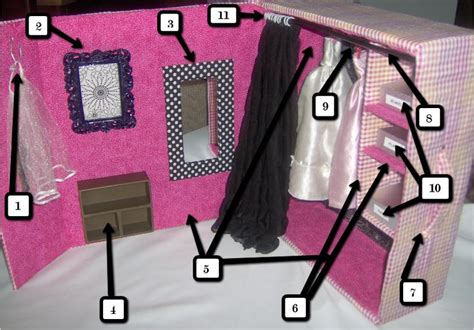 Barbie Dream Closet Made From A Box DIY Diy Dolls Wardrobe Barbie