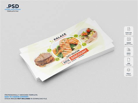 Restaurant Gift Voucher Graphic by redpencil · Creative Fabrica