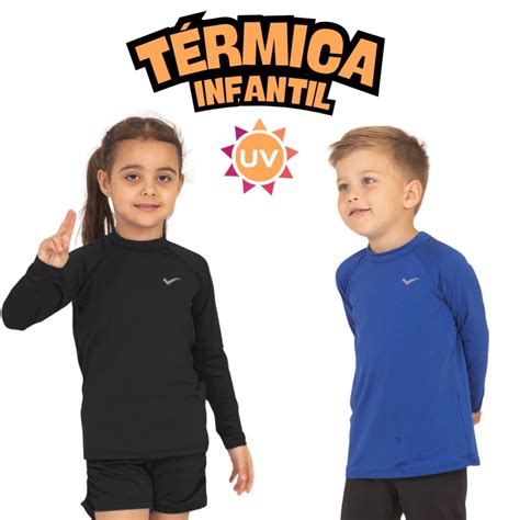 Blusa Proteção Uv Infantil - Camisa UV Infantil Térmica Blusa de Proteção Solar para Menino e Menina ...
