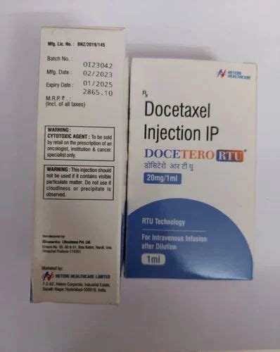 Docetero RTU Docetaxel Injection 20mg 1ml At Rs 2800 Vial