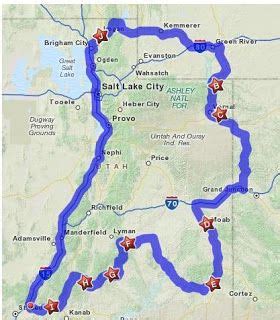 Utah RV Parks Map