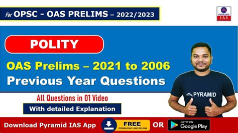 Oas Previous Year Preliminary Question Paper With Answers Opsc Oas