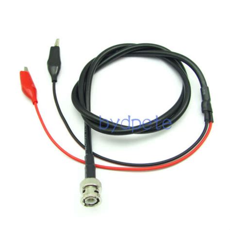 Bnc Male Plug To Alligator Crocodile Sleeve Clip Lead Probe Testing