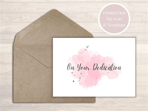 Dedication Card Baby Dedication Card Happy Dedication On Your