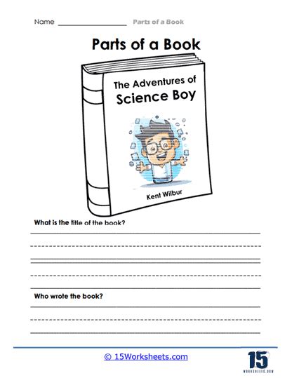 Parts Of A Book Worksheets 15 Worksheets Library