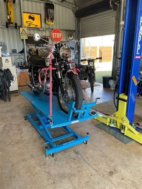 Quality HAPP Long Motorbike Lift 450kgs MC25 Suit Harley GC Post