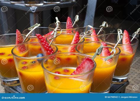 Desert Smoothie With Strawberry Stock Photo Image Of Banana Kiwi