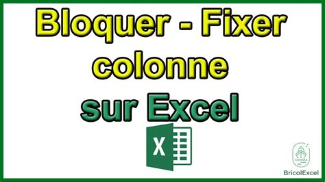 Comment Bloquer La Premi Re Colonne Sur Excel Youtube