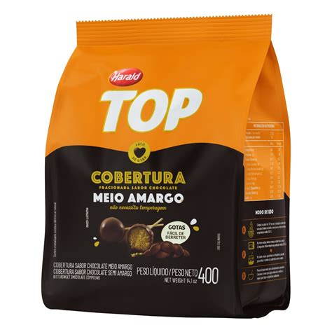 Cobertura Top Gotas Meio Amargo 400G Harald Cantinho Doce Cohama