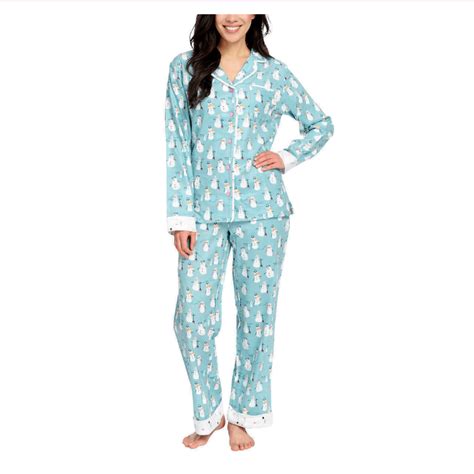 Munki Munki Ladies 2 Piece Flannel Pj Set Sleepwear Xxlturquoise