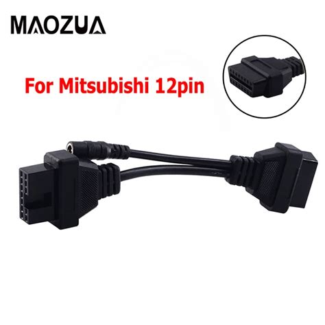 1pcs High Quality For Mitsubishi 12pinfor Mitsubishi 12p Lead Obd1 To